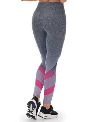Zee Rucci - Calça Legging Jacquard Degradê sem Costura Rosa - ZEE RUCCI