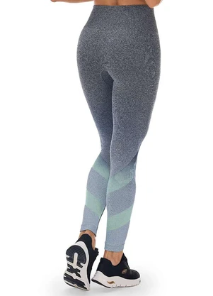 Zee Rucci - Calça Legging Jacquard Degradê sem Costura Verde - ZEE RUCCI