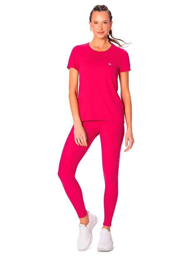 Malwee - Calça Legging Malha Eco Active Rosa Escuro 2