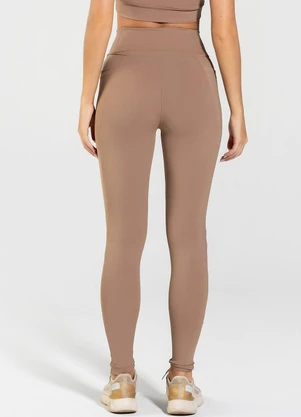Vouq - Calça Legging Run com Bolso Funcional Amêndoa - VOUQ