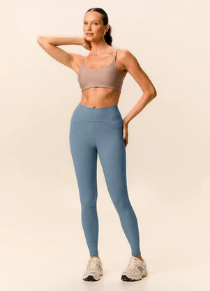 Malwee - Calça Legging Texturizado Active Azul Pastel - MALWEE