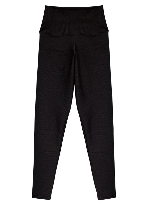 Malwee - Calça Legging Uv com Recorte Active Preto