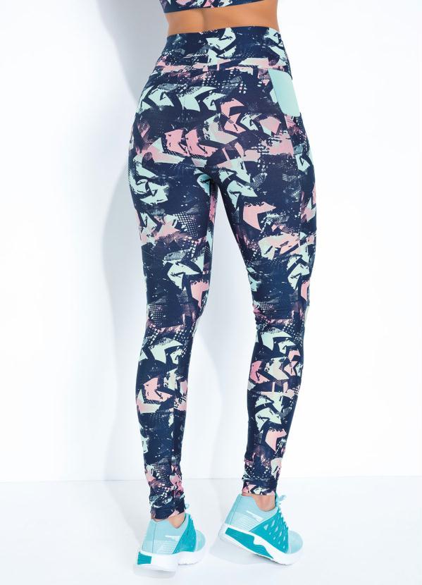 Sawary Fitness - Legging Abstrato com Bolso Lateral Sawary Fitnes 2