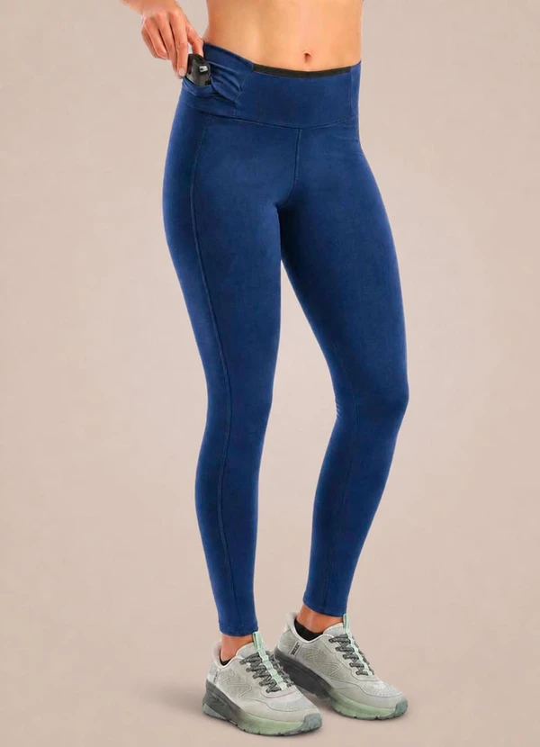 Endorfina - Legging Feminina Blackout Azul