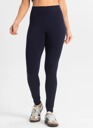Select - Legging Feminina em Cotton Pesado Azul - SELECT