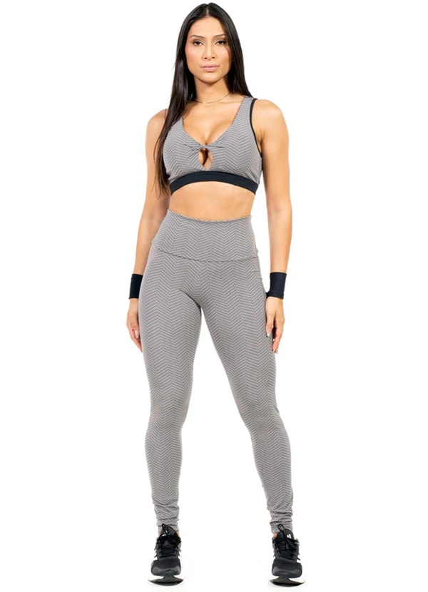 Cobertura - Legging Feminina Fitness Cinza 2