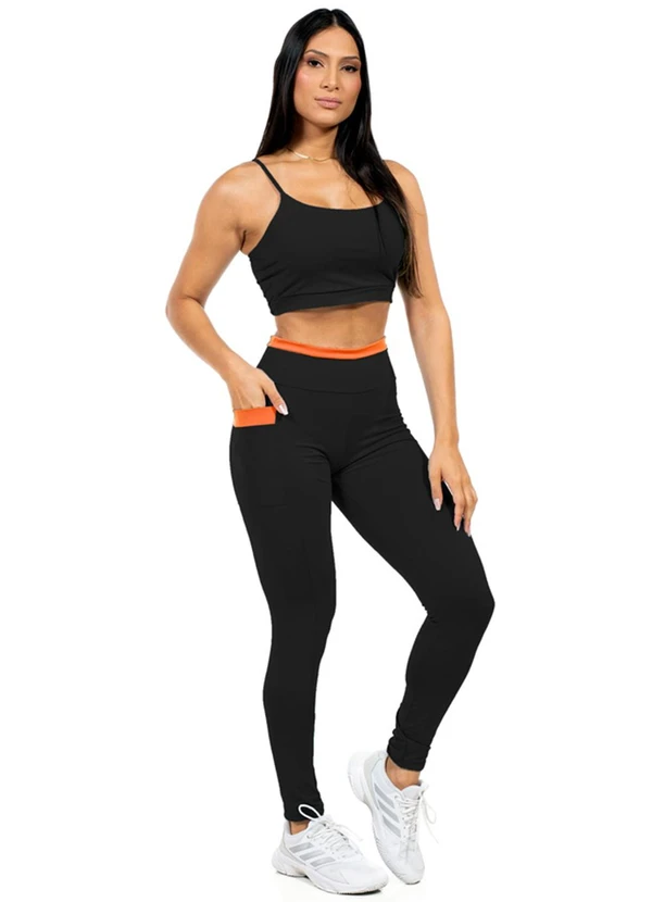 Cobertura - Legging Feminina Fitness Preto 2