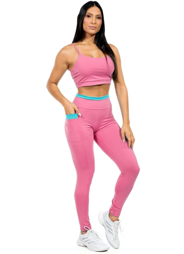 Cobertura - Legging Feminina Fitness Rosa 2