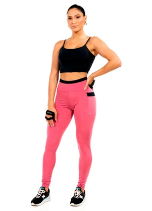 Cobertura - Legging Feminina Fitness Rosa - COBERTURA