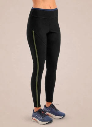 Endorfina - Legging Feminina Poliamida Rib Tech Preto - ENDORFINA