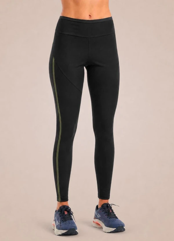 Endorfina - Legging Feminina Poliamida Rib Tech Preto