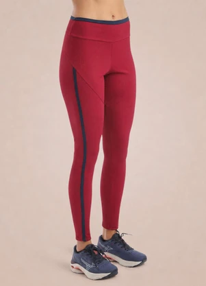 Endorfina - Legging Feminina Poliamida Rib Tech Vermelho - ENDORFINA