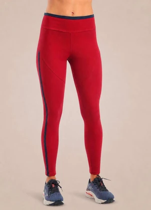 Endorfina - Legging Feminina Poliamida Rib Tech Vermelho - ENDORFINA