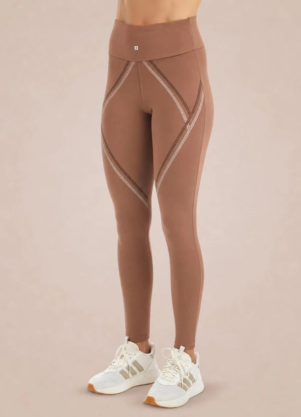 Endorfina - Legging Feminina Poliamida Zt Marrom