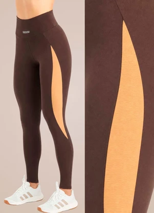 Endorfina - Legging Feminina Super Power Marrom - ENDORFINA