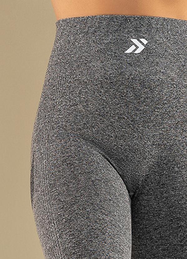 Basic Pro - Legging Fitness Modeladora Mescla Preto 4