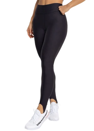 Jancris - Legging Fusô Preto em Malha com Elastano - JANCRIS
