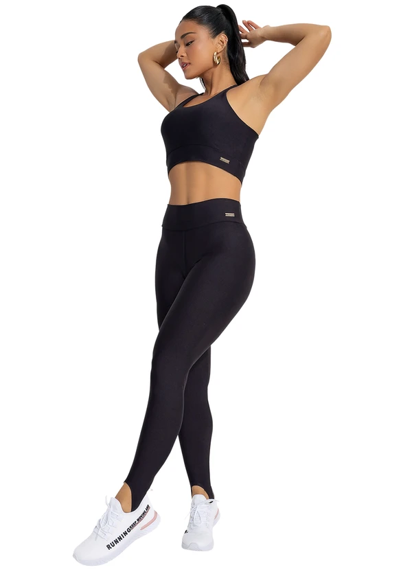 Jancris - Legging Fusô Preto em Malha com Elastano 3