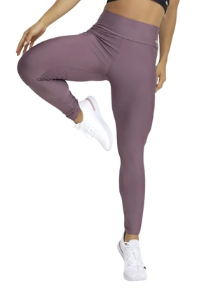 Jancris - Legging Lilás Escuro em Malha com Elastano - JANCRIS
