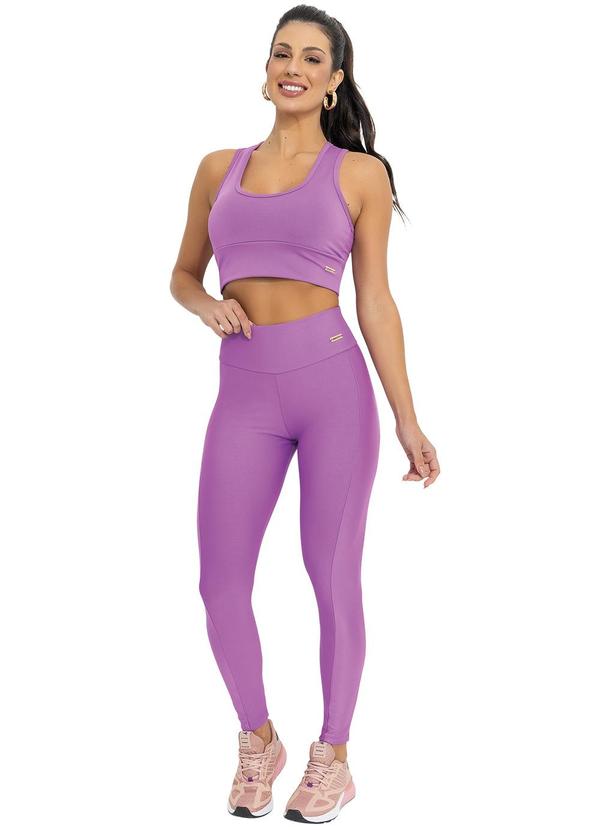 Jancris - Legging Roxo em Malha com Elastano 3