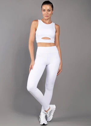 Everfit - Legging Verbena Duplo Branco - EVERFIT