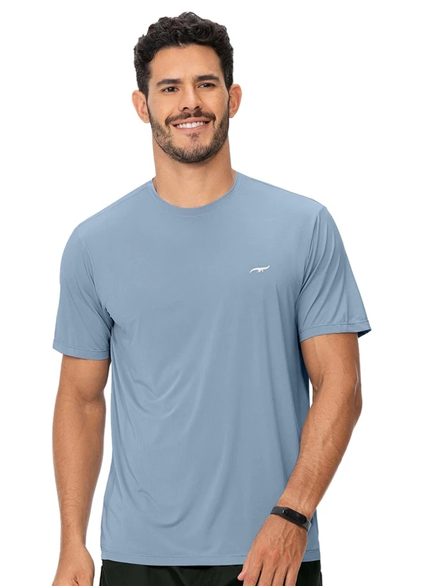 Zee Rucci - Camiseta Alta Absorção Azul Claro