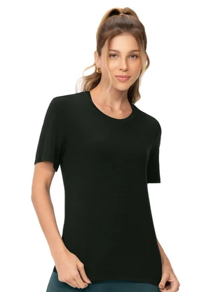 Zee Rucci - Camiseta Feminina Modal Gola Redonda Preto - ZEE RUCCI