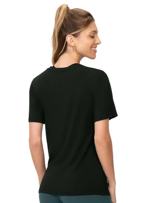 Zee Rucci - Camiseta Feminina Modal Gola Redonda Preto - ZEE RUCCI