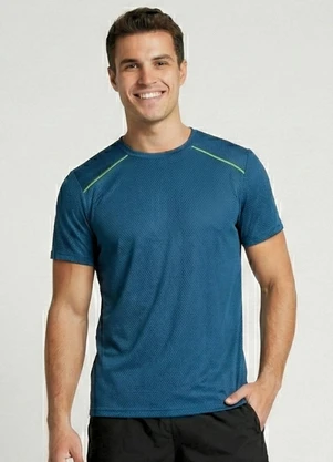 Yends Fashion - Camiseta Fitness Dry Fit Masculina Azul - YENDS FASHION