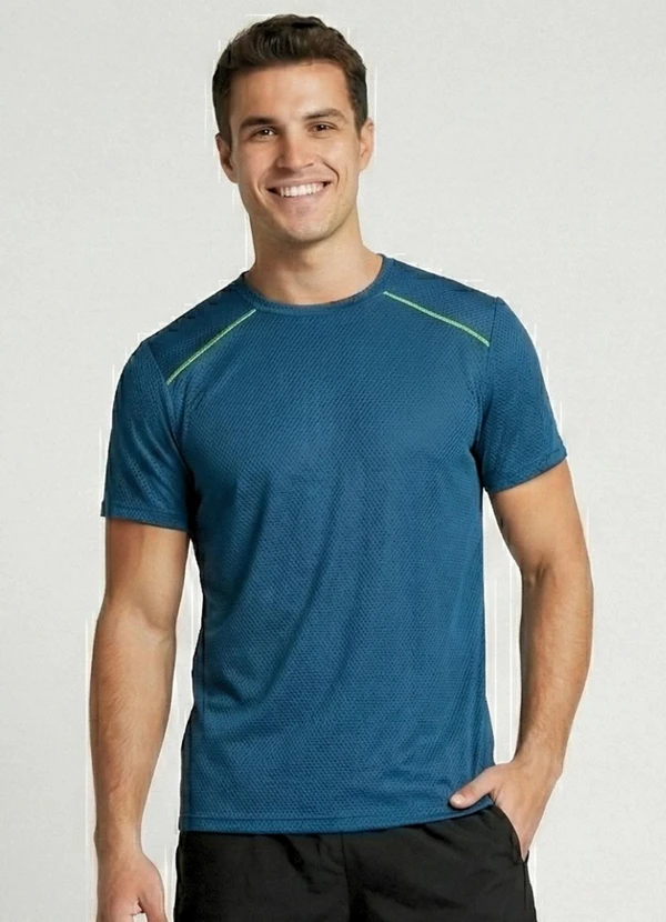 Yends Fashion - Camiseta Fitness Dry Fit Masculina Azul