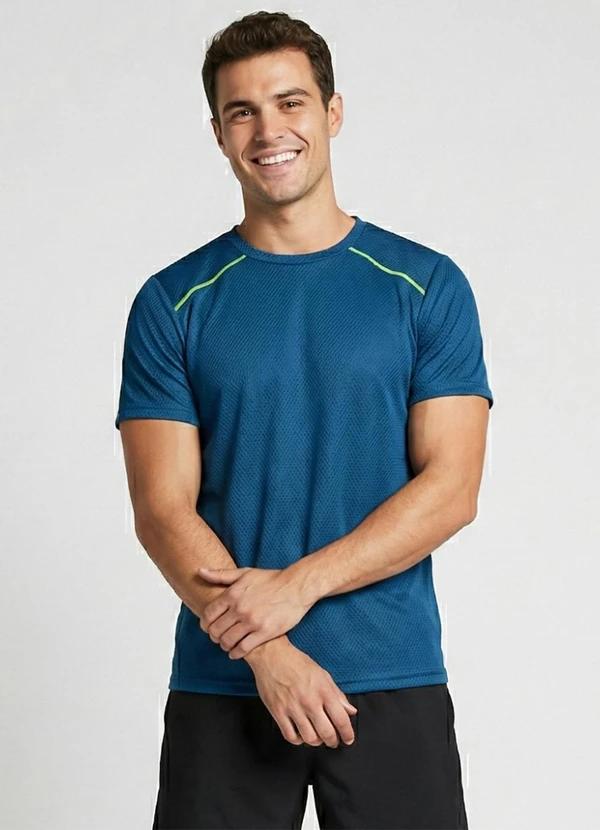 Yends Fashion - Camiseta Fitness Dry Fit Masculina Azul 2