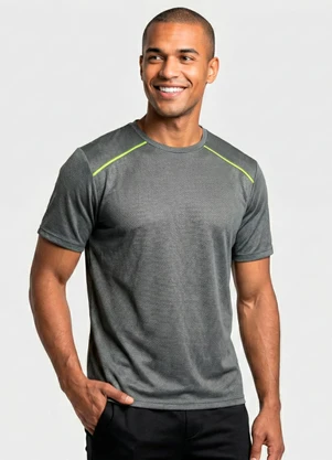 Yends Fashion - Camiseta Fitness Dry Fit Masculina Cinza - YENDS FASHION