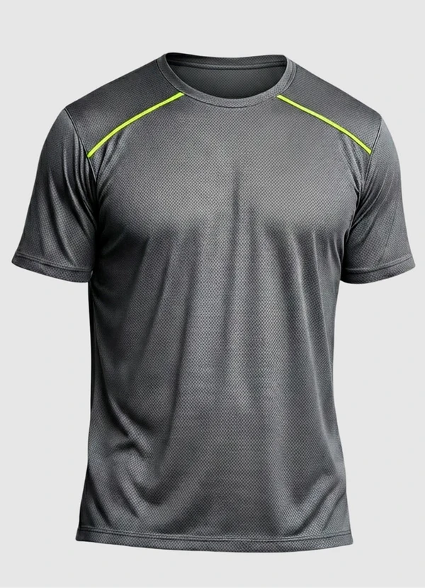 Yends Fashion - Camiseta Fitness Dry Fit Masculina Cinza 3