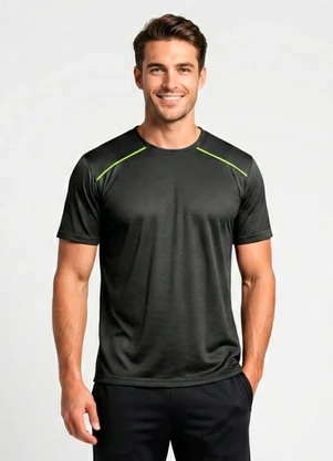 Yends Fashion - Camiseta Fitness Dry Fit Masculina Preto - YENDS FASHION