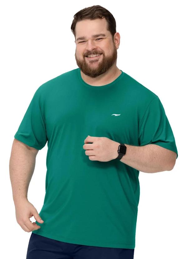 Zee Rucci - Camiseta Fitness Masculina Plus Lisa Verde