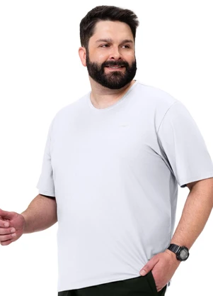 Zee Rucci - Camiseta Fitness Plus Size Masculina Lisa Branco - ZEE RUCCI