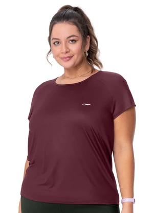 Zee Rucci - Camiseta Manga Raglan Lisa Vermelho Bordeaux - ZEE RUCCI