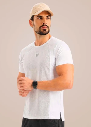 Endorfina - Camiseta Masculina Action Dry Branco - ENDORFINA