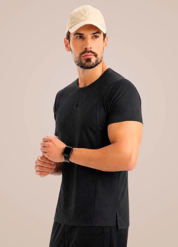 Endorfina - Camiseta Masculina Action Dry Preto