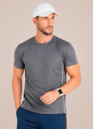 Endorfina - Camiseta Masculina Fit Square Cinza - ENDORFINA