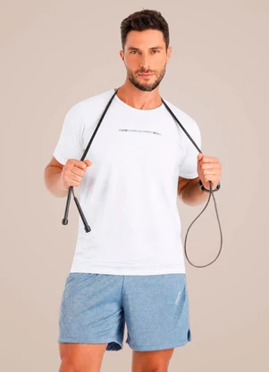 Endorfina - Camiseta Masculina Sweat Dry Branco - ENDORFINA