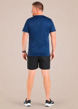 Endorfina - Camiseta Plus Size Masculina Action Dry Azul - ENDORFINA
