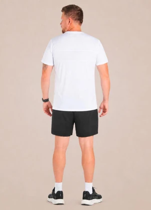 Endorfina - Camiseta Plus Size Masculina Action Dry Branco - ENDORFINA
