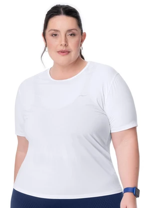 Zee Rucci - Camiseta Plus Size Secagem Rápida Branco - ZEE RUCCI