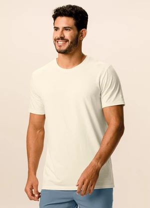 Malwee - Camiseta Slim Anti Odor Active Off White - MALWEE