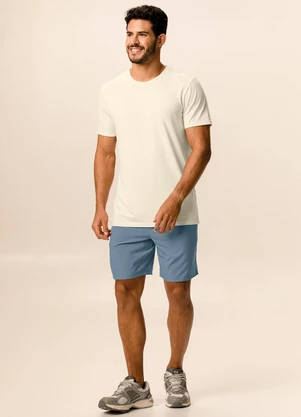 Malwee - Camiseta Slim Anti Odor Active Off White - MALWEE