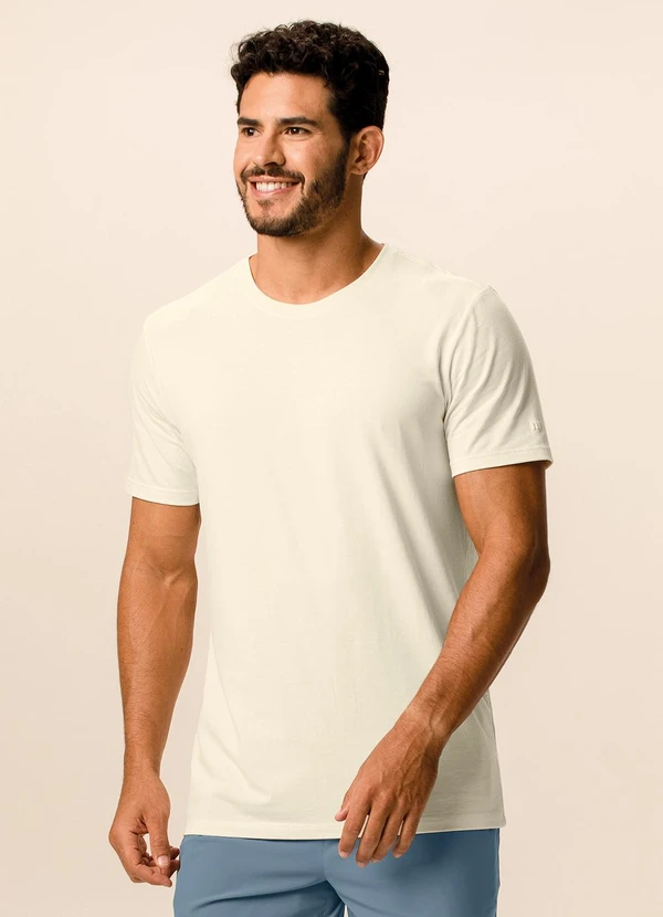 Malwee - Camiseta Slim Anti Odor Active Off White