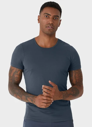 Enfim - Camiseta Slim Dry Active Cinza Chumbo - ENFIM