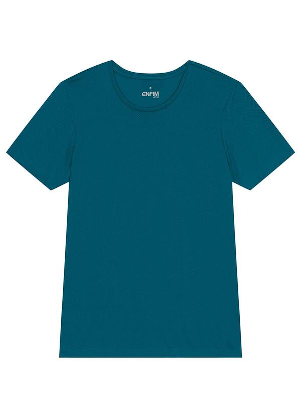 Enfim - Camiseta Slim Dry Active Verde Turquesa