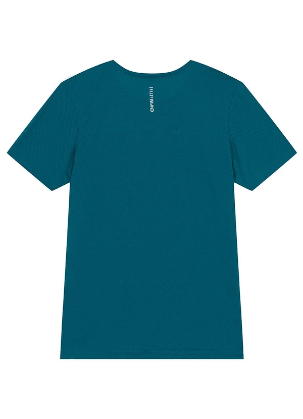 Enfim - Camiseta Slim Dry Active Verde Turquesa 2